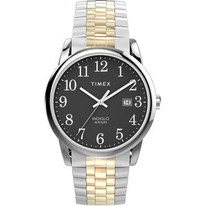 Reloj Easy Reader de Timex, resistente al agua y banda de acero