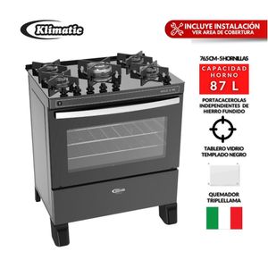 Cocina de pie gas Klimatic 5 hornillas Agile 5h