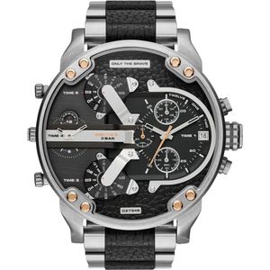 Reloj Diesel Dz7349 Mr. Daddy Black and Silver Genuino