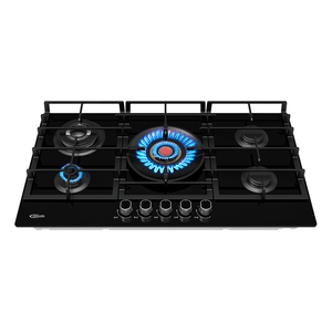 Cocina Empotrable a Gas 5 Hornillas Vulcano 5 Marca Klimatic