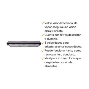 COMBO Cocina Empotrable Klimatic Alina 5 Hornillas a Gas Negro + Campana Extractora Klimatic CK902NE/M 90cm