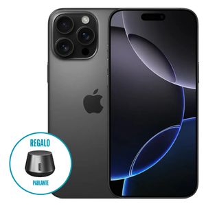 iPhone 16 Pro Max eSIM 256GB, 8GB ram, cámara 48MP + 48MP + 12MP, frontal 12MP, 6.9", negro