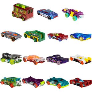 Hot Wheels Paquete de 15 autos 1:64 incluye HW City X-Raycers y Track Pack