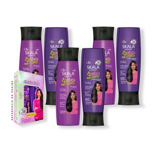 3 Shampoo + Acondicionador Mais Lisos Skala Expert 325ml