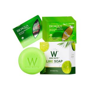 Mascarilla Ojos Algas con Nicotina 8Gr + Jabón Blanqueador Lima 80Gr