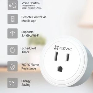 Enchufe Inteligente Ezviz T30 Blanco 10A De Calidad