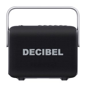 Parlante Bluetooth Decibel Soundbox Play 7W RMS, hasta 6 horas de duración, resistente al agua y al polvo IPX5, 5 efectos de luz, negro