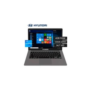Laptop Hyundai 14.1" Intel Celeron N4020 RAM 4GB Almacenamiento 128GB Con Windows 11 Home Hybook