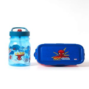 Pack 2 Pcs Spiderman Hermetico Y  Botella