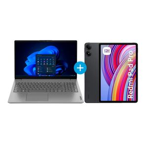 Combo Laptop Lenovo V15 G4 IRU Core i7 512GB 16GB Tablet Xiaomi Redmi Pad Pro 256GB 8GB Gris