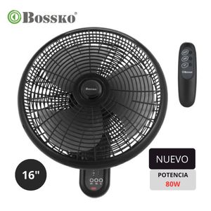 Ventilador Bossko de Pred de 16" con Control Remoto