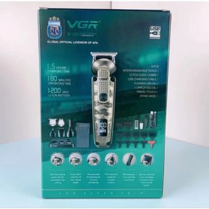 Máquina Cortadora Cabello Inalámbrica VGR V-095 Argentina 6 en 1 IPX6