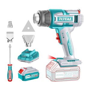 Pistola de Calor + Bateria 5ah y Cargador Industrial Total TBLI20035