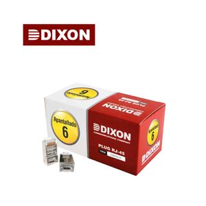 Caja 100 Conectores Rj45 Dixon para Utp Cat6 Apantallados Cumple RoHs