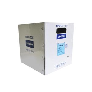 Rollo Cable Utp Cat5e Dixon x caja 8040 LSZH 305m 24 AWG Interior PVC