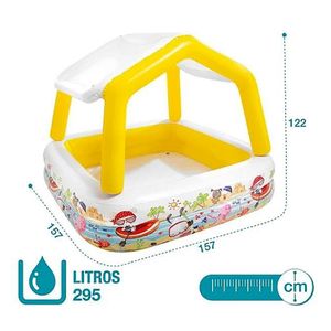 Piscina Inflable con toldo 1.57m x 1.57m x 1.22m