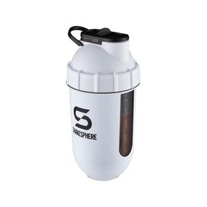 Protein Shaker Bottle 700ml Shakesphere Tumbler View Matte White - SSTUMBLERVIEWMWBWBL