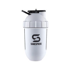 Protein Shaker Bottle 700ml Shakesphere Tumbler View Matte White - SSTUMBLERVIEWMWBWBL
