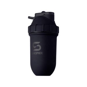 Protein Shaker Bottle 700ml Shakesphere Tumbler Double Wall Steel Matte Black - SSTUMSTEELBLK