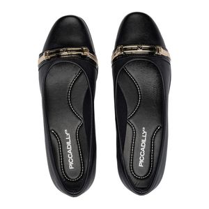 Zapato mocasine Mujer 143228 PRETO/PRETO/PRETO/OURO