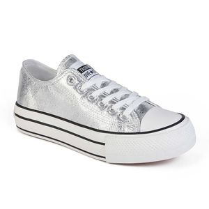 Zapatilla Moda Urbana Mujer 8081 PLATA