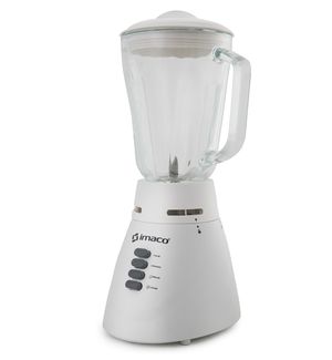 Licuadora Imaco 1.25L Vaso de Vidrio BL4125V – Blanco
