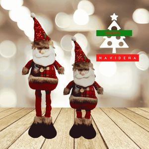Patilargas Navideño Santa Claus Estirable 55cm