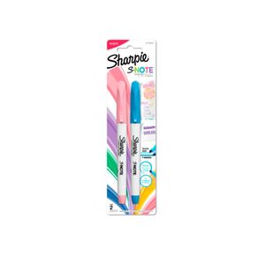 Resaltador Sharpie Note Blister X2 Pastel Rosado/Azul