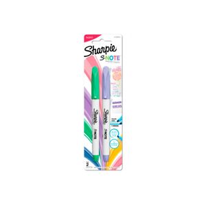 Resaltador Sharpie Note Blister X2 Pastel Verde/Morado