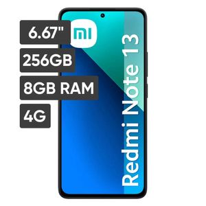 Smartphone XIAOMI Redmi Note 13 6.67" 8GB 256GB 108MP + W8 + M2 Negro