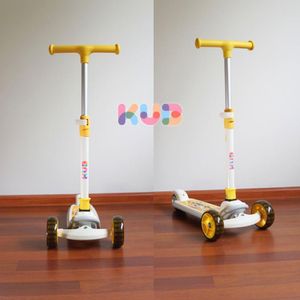 Scooter infantil Kub para Niños Niñas Original Resistente Reforzado Amarillo