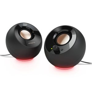 Parlante 2.0 Creative Pebble SE RGB USB-C y 3.5mm - Negro