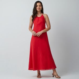 Vestido Largo Mujer Halter Malabar