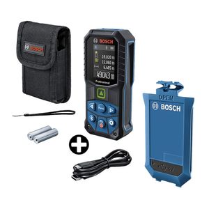 COMBO Medidor láser VDE 50mt GLM 50-27 CG Bosch + Batería iones de litio 3,7V 1.0Ah Bosch