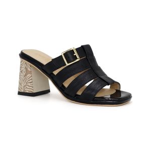 Sandalia Casual Mujer  De Cuero Par&ss KA24Q4-SABIR NEGRO