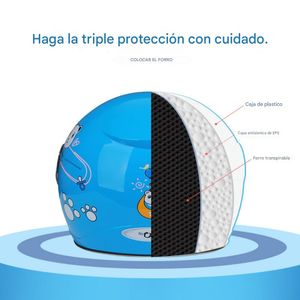 Casco de de Dibujos Animados Cascos Tipo Gorro para Motos NM-523