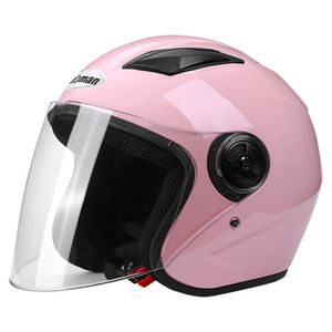 Casco de seguridad para bicicletas ABS con lente transparente extraíble NM-268