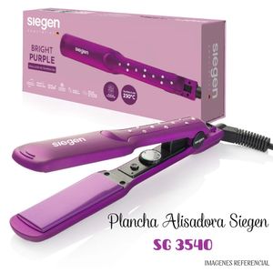Plancha Alisadora de Cabello Siegen  Bright Purple SG-3540