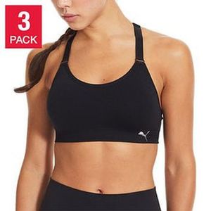 Sujetador deportivo o Top PUMA para mujer Packx3