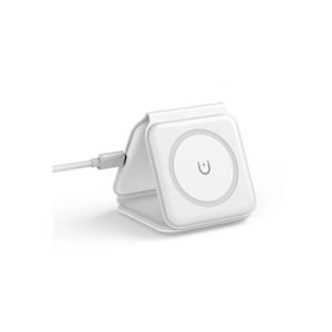 Cargador Magnético 3 en 1 para Celular, Audífonos, Smartwatch Blanco
