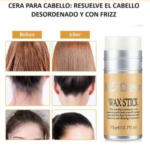 Barra de Cera Peinado Cabello Mujer Hombre Sin Frizz Regalo San Valentín Genieka  MS. Dear