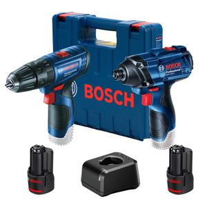 Taladro Percutor 12V + Atornillador de impacto GDR 120-LI + GSB 120-LI Bosch