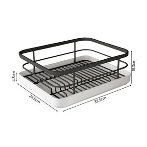 Escurridor de Platos Vasos Estante Organizador de Cocina 61E