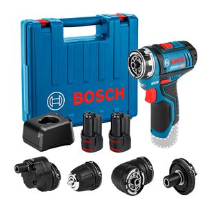 Atornillador 3/8" Bosch GSR 12V-15 FC 12V 30Nm 2 Bat 2.0 Ah Flexiclick 4 en 1