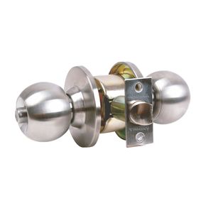 Cerradura Chapa de Pomo para Baño Acero Inoxidable Andina AI-016 Forte