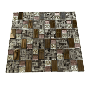 Pepelma Decorativo 61234 30cmx30cm Vidrio Brillante Marrón