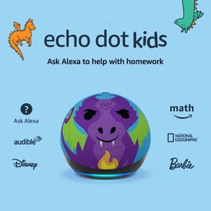 Echo Dot Kids 5th Gen Multicolor Dragón