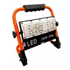 Reflector Recargable 100w Para Exteriores Ip66