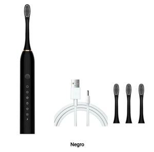 Cepillo Dental Electrico Limpieza Bucal Recargable Niños Adultos Negro