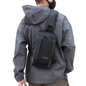 Mochila Morral Negro-marrón brillante Antirrobo Impermeable Candado con Clave Usb Bolso Genieka